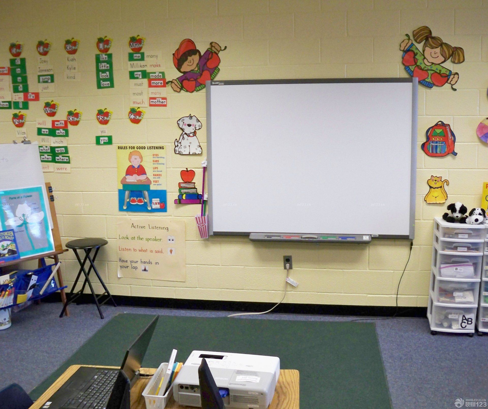 幼儿园中班教室环境布置图集