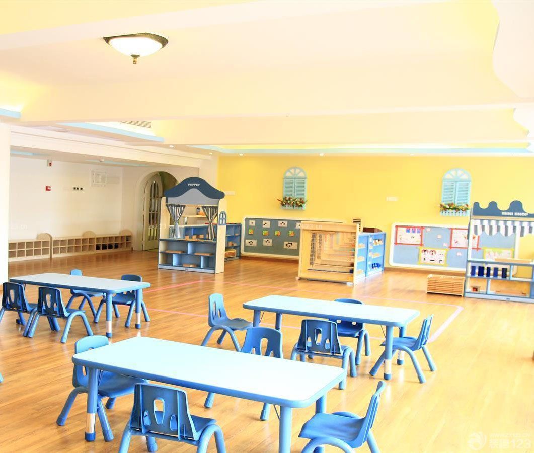 高档幼儿园中班教室环境布置设计图片
