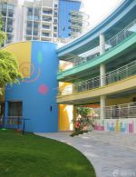 现代大型幼儿园外墙装修效果图片