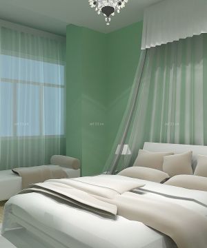 6平方米田园欧式风格卧室装修效果图