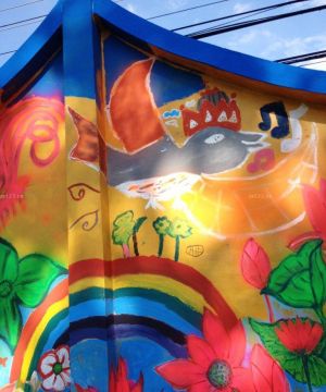 幼儿园手绘墙设计效果图片