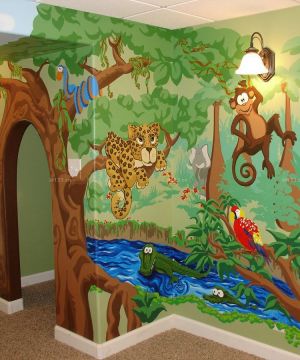 高档幼儿园室内手绘墙设计图