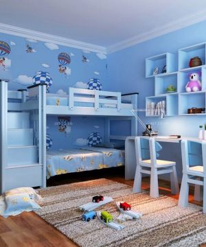 最新儿童卧室墙面置物架装修效果图欣赏
