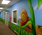 高档幼儿园走廊背景墙装饰效果图片欣赏