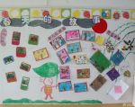 简约幼儿园教室主题墙饰设计图