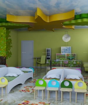 豪华幼儿园室内小孩床设计图片欣赏