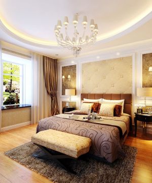 欧式主卧室装修效果图大全2023图片 欧式新古典风格