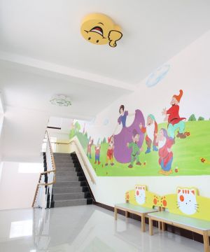 幼儿园学校楼梯装饰设计图