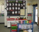 小型美式幼儿园室内背景墙设计效果图