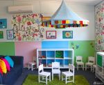 美式幼儿园室内背景墙设计效果图片欣赏