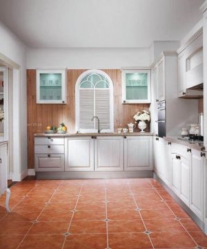 欧式家装厨房灶台设计效果图
