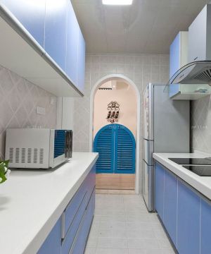 简约地中海风格整体厨房图片