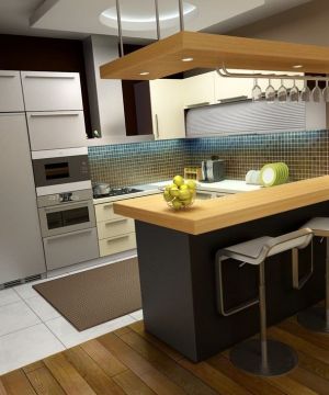 小厨房吧台设计效果图