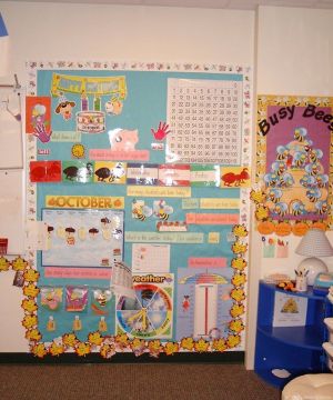 美式幼儿园室内墙面布置效果图片欣赏