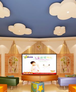 最新幼儿园天花板吊顶设计效果图片