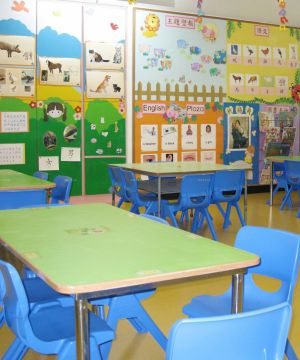 特色幼儿园教室背景墙装修效果图图集