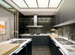 现代室内L型厨房装修效果图