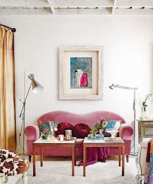 复古风格客厅沙发颜色搭配图片
