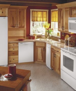 小厨房橱柜效果图 农村住房设计图
