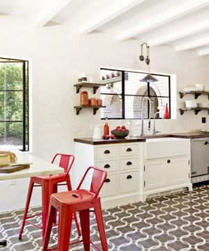 小厨房橱柜效果图 美式家装效果图