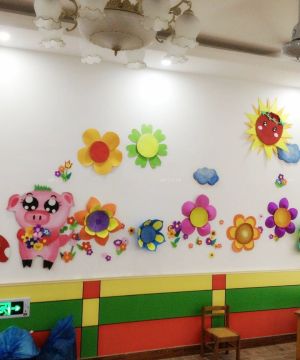 现代幼儿园墙面装饰设计装修效果图片