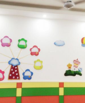 现代幼儿园室内白色墙面装修效果图片