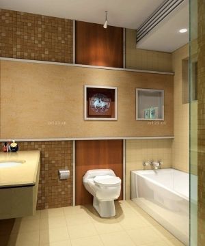 小型卫生间墙面设计装修效果图片