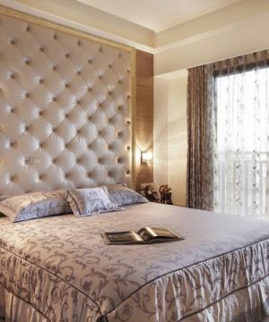 新古典欧式风格床头背景墙软包效果图