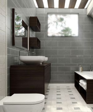 最新现代设计风格厕所装修效果图片