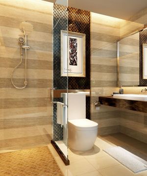 欧式新古典风格厕所隔断设计装修效果图