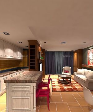 韩式整体家装厨房装修效果图