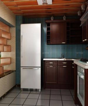 长方形厨房墙面设计装修效果图片