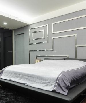 大户型卧室床头背景墙设计装修效果图片
