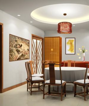 中式家装风格背景墙装修效果图