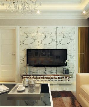 现代家装最新客厅电视背景墙装效果图