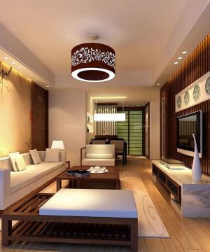 中式新古典风格小客厅装修效果图