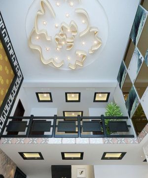 欧式新古典家居客厅吊顶装饰装修效果图