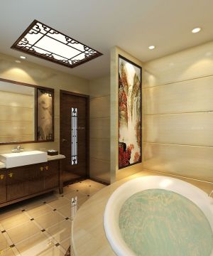 中式新古典厕所装饰装修效果图