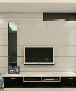 现代简约家装装修电视背景墙效果图片