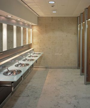 公共厕所杂色地砖装修效果图纸