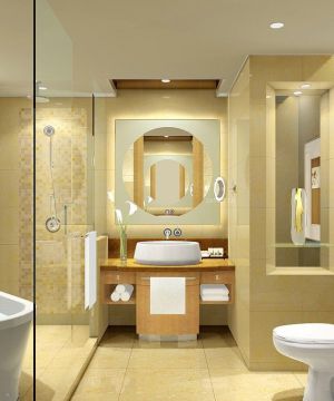 新古典欧式风格酒店厕所装修效果图