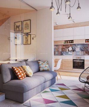 30平米小户型美式家具风格装修效果图