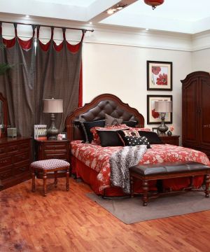 40平方小户型中式卧室装修效果图