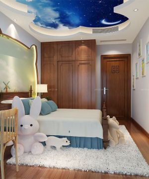 70平米两室一厅儿童卧室设计装修效果图