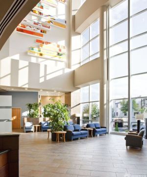 大型医院大厅装修设计效果图图片