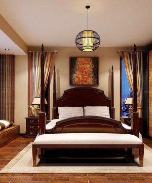 中式古典70平米两室一厅装修效果图