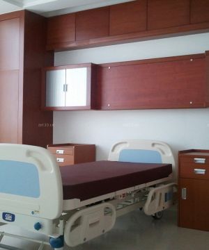 医院单人病房柜子装修效果图片