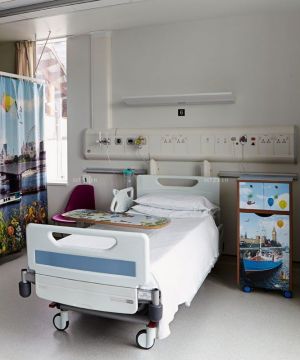 小型医院单人病房设计效果图 