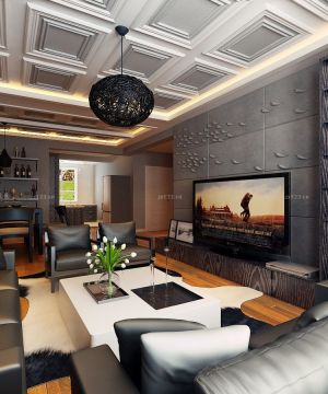 最新客厅电视背景墙装修设计效果图库