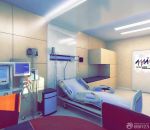 医院单人病房设计装修效果图图片